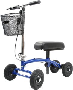 All Terrain Orthomate Knee Scooter by TKWC INC - 8 Pneumatic Wheels - Great for Outside and Indoors - Steerable Knee Walker - No Tools