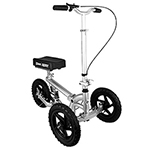 KneeRover-PRO-All-Terrain-Knee-Scooter-with-Shock-Absorber---Silver