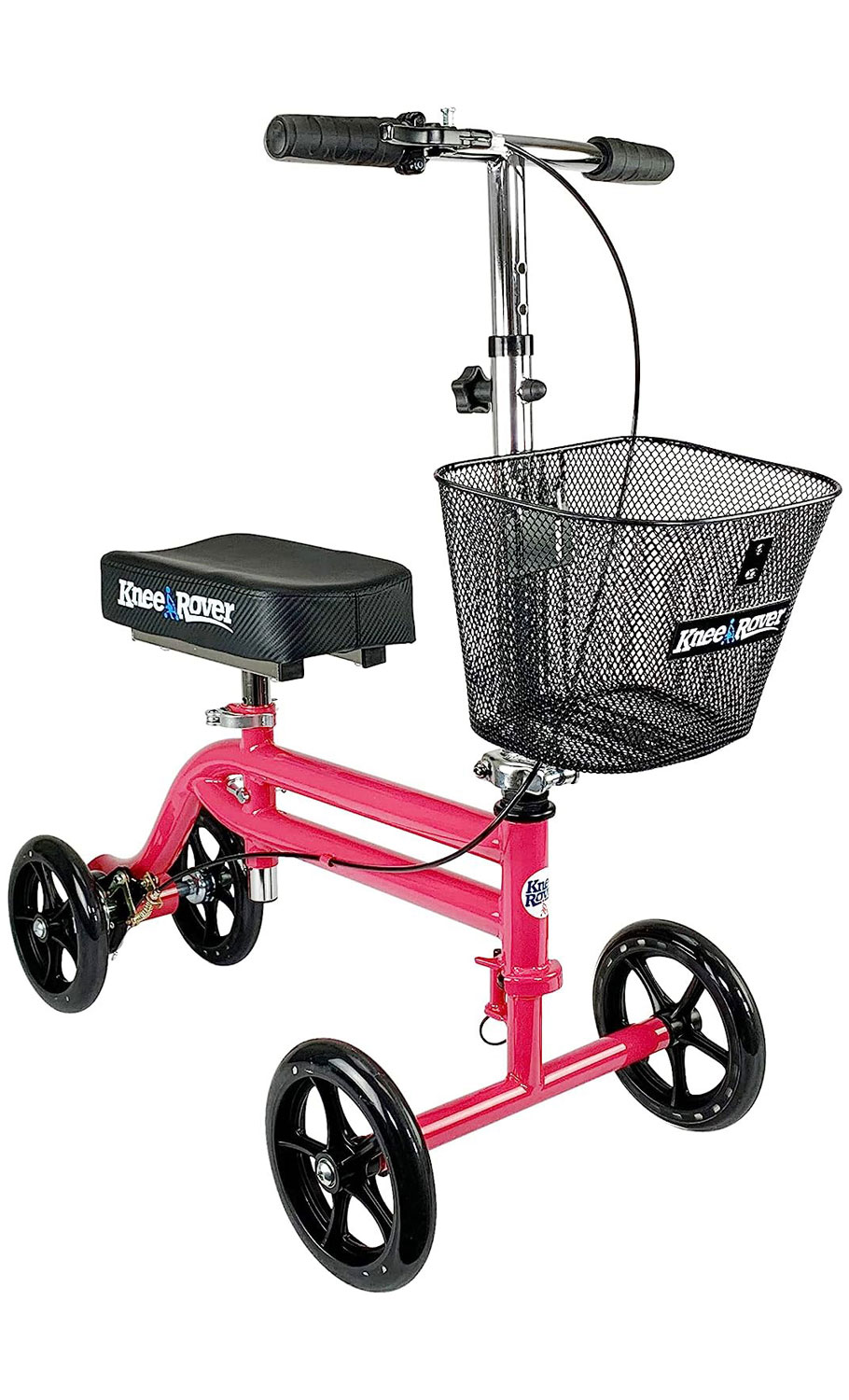 KneeRover-Steerable-Knee-Scooter-Knee-Walker-Crutch-Alternative-in-Hot-Pink-Green-Black-Blue